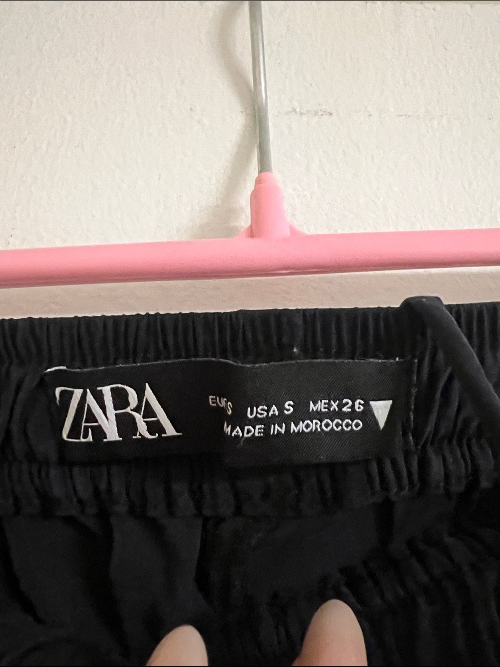Zara Black Drawstring Casual Joggers - Picture 2 of 4